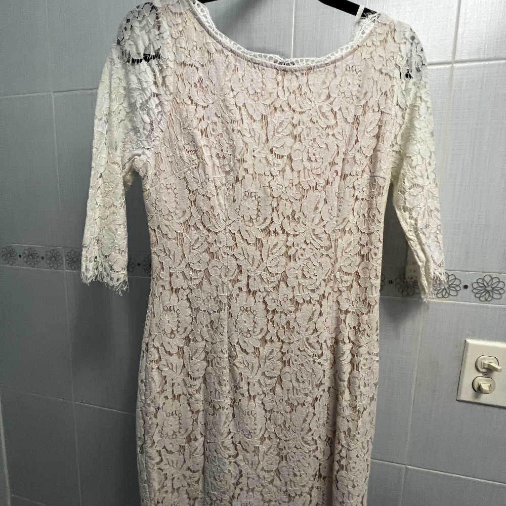 White Lace Bodycon Dress